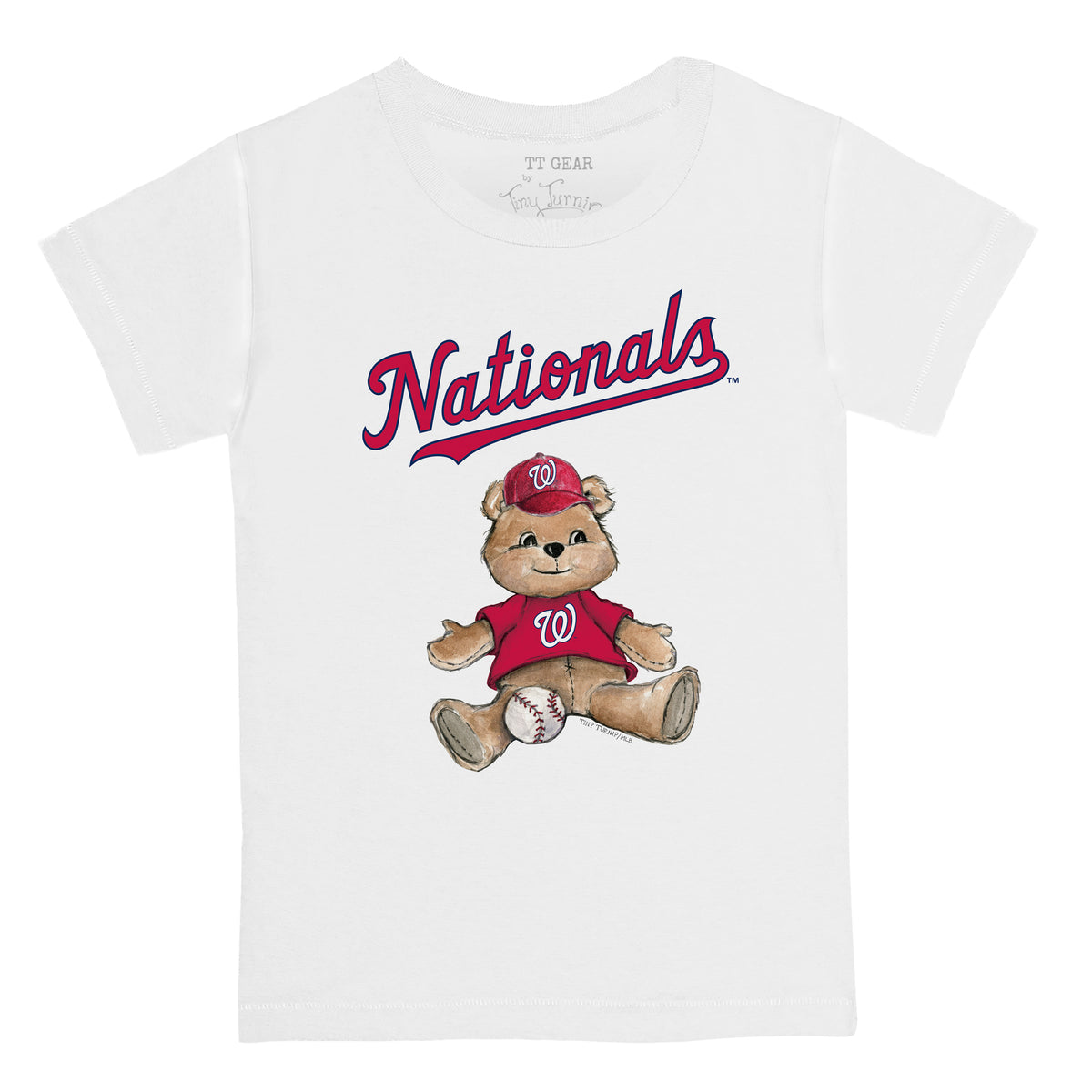 Toddler Tiny Turnip Royal Los Angeles Dodgers Teddy Boy T-Shirt