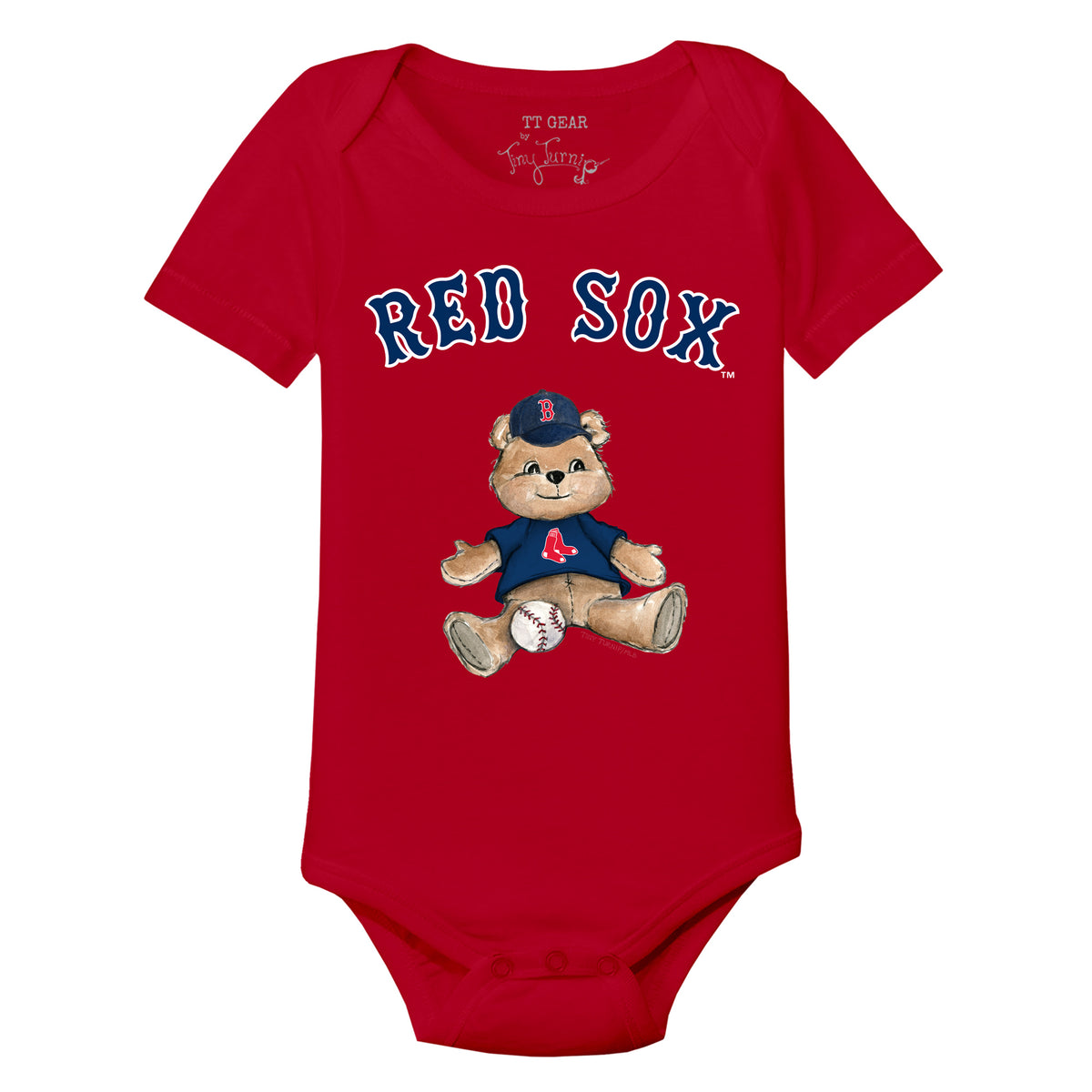 Boston Red Sox Boy Teddy Short Sleeve Snapper