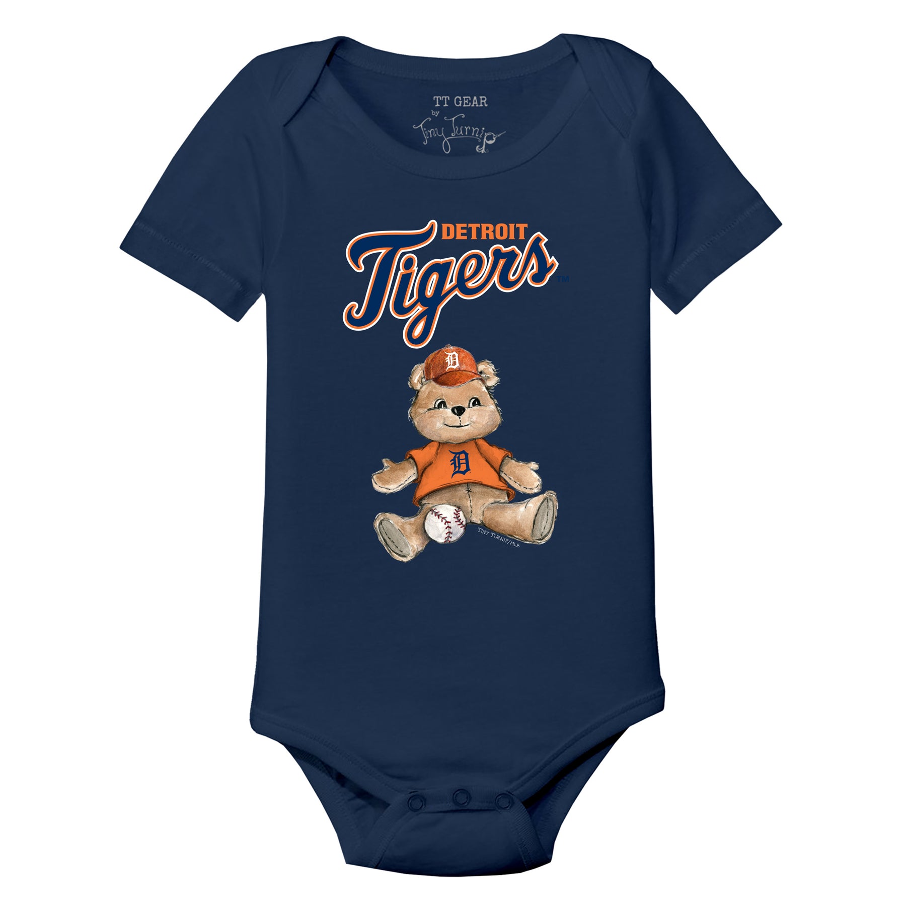 Detroit Tigers Boy Teddy Short Sleeve Snapper