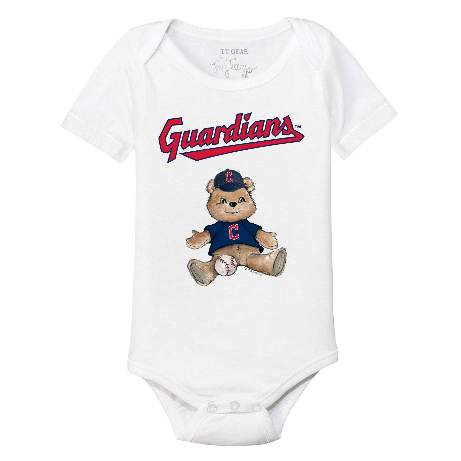 Cleveland Guardians Boy Teddy Short Sleeve Snapper