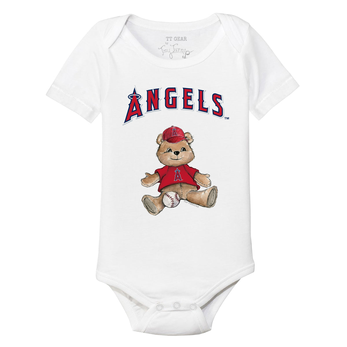 Los Angeles Angels Boy Teddy Short Sleeve Snapper