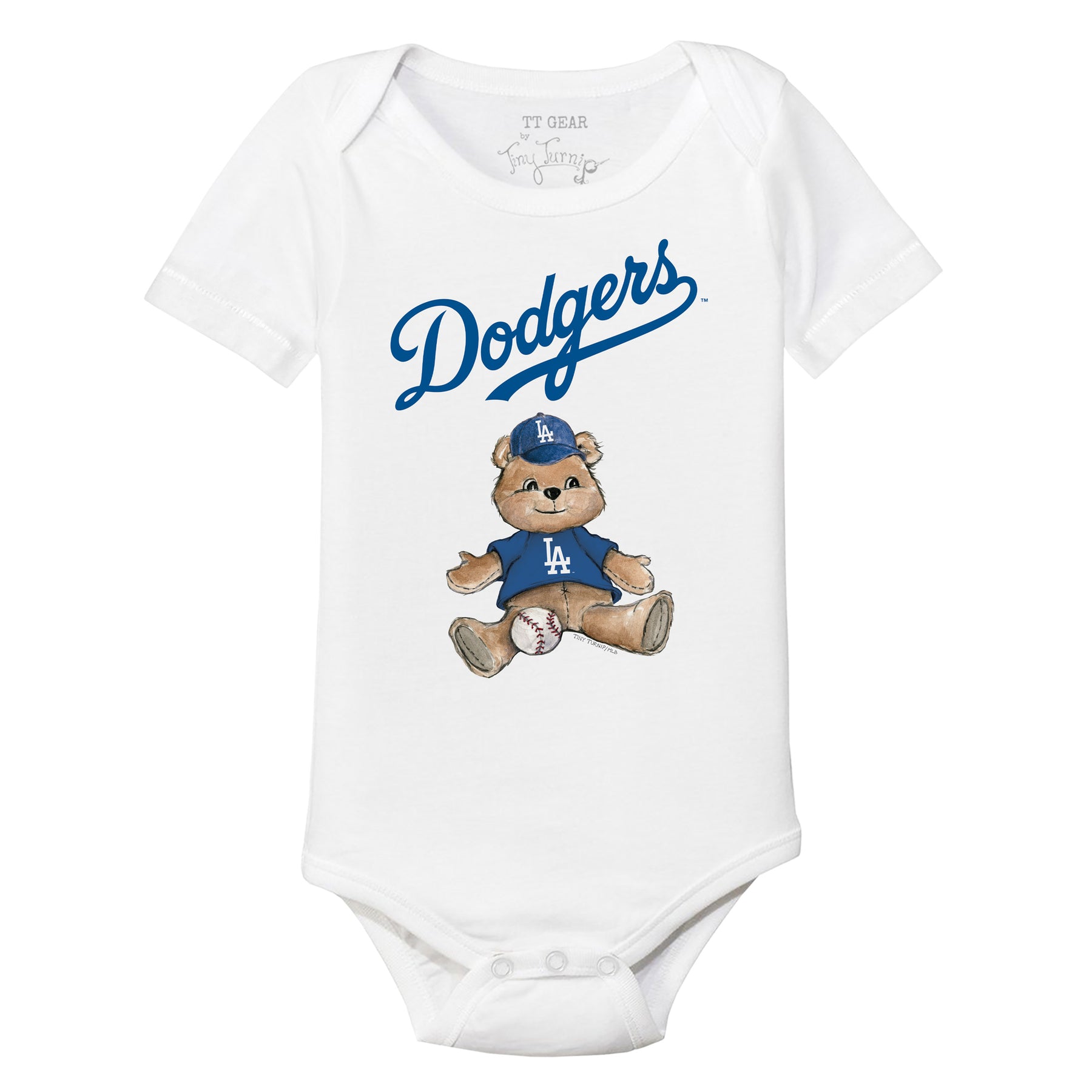 Los Angeles Dodgers Boy Teddy Short Sleeve Snapper