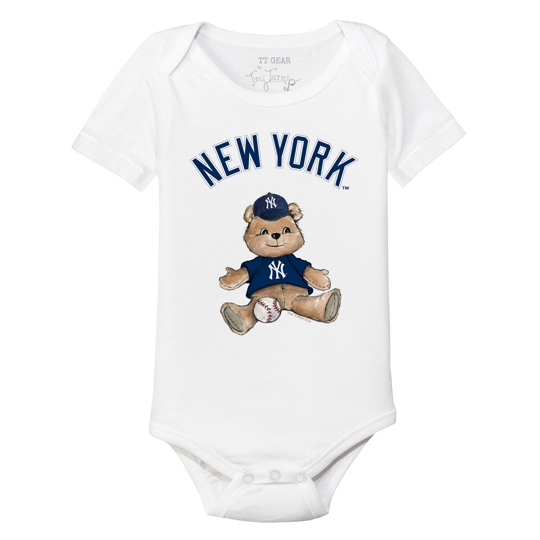 New York Yankees Boy Teddy Short Sleeve Snapper