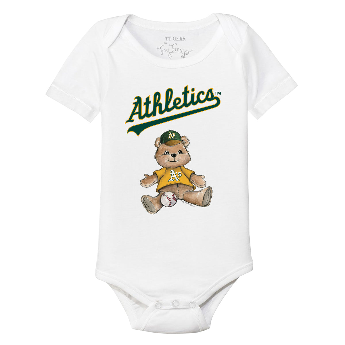Oakland Athletics Boy Teddy Short Sleeve Snapper