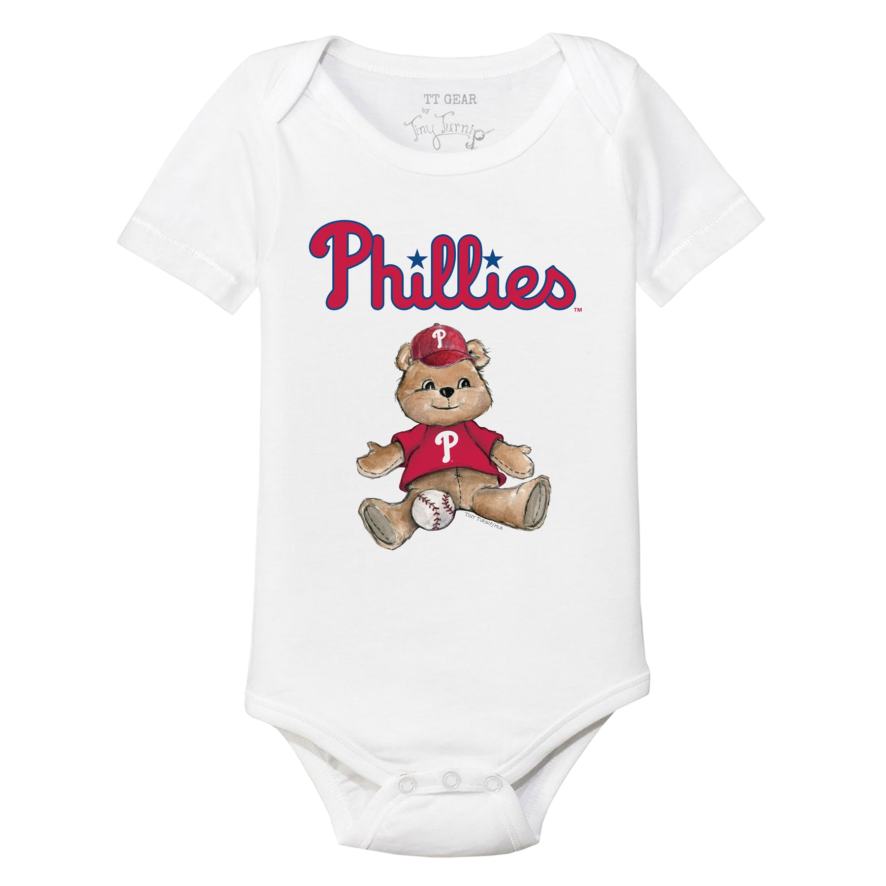 Philadelphia Phillies Boy Teddy Short Sleeve Snapper