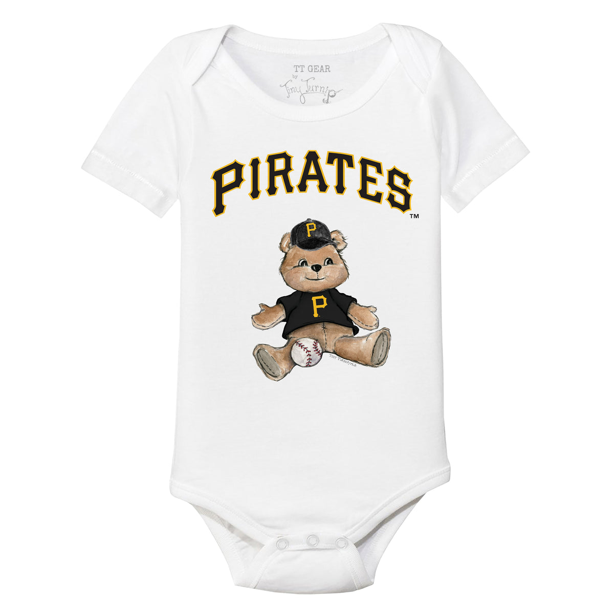 Pittsburgh Pirates Boy Teddy Short Sleeve Snapper