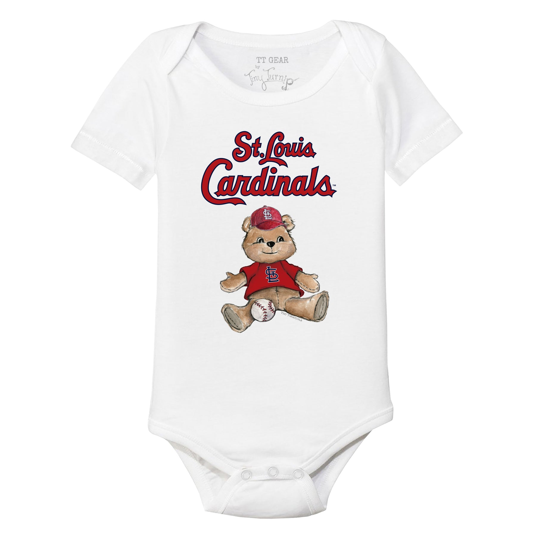 St. Louis Cardinals Boy Teddy Short Sleeve Snapper