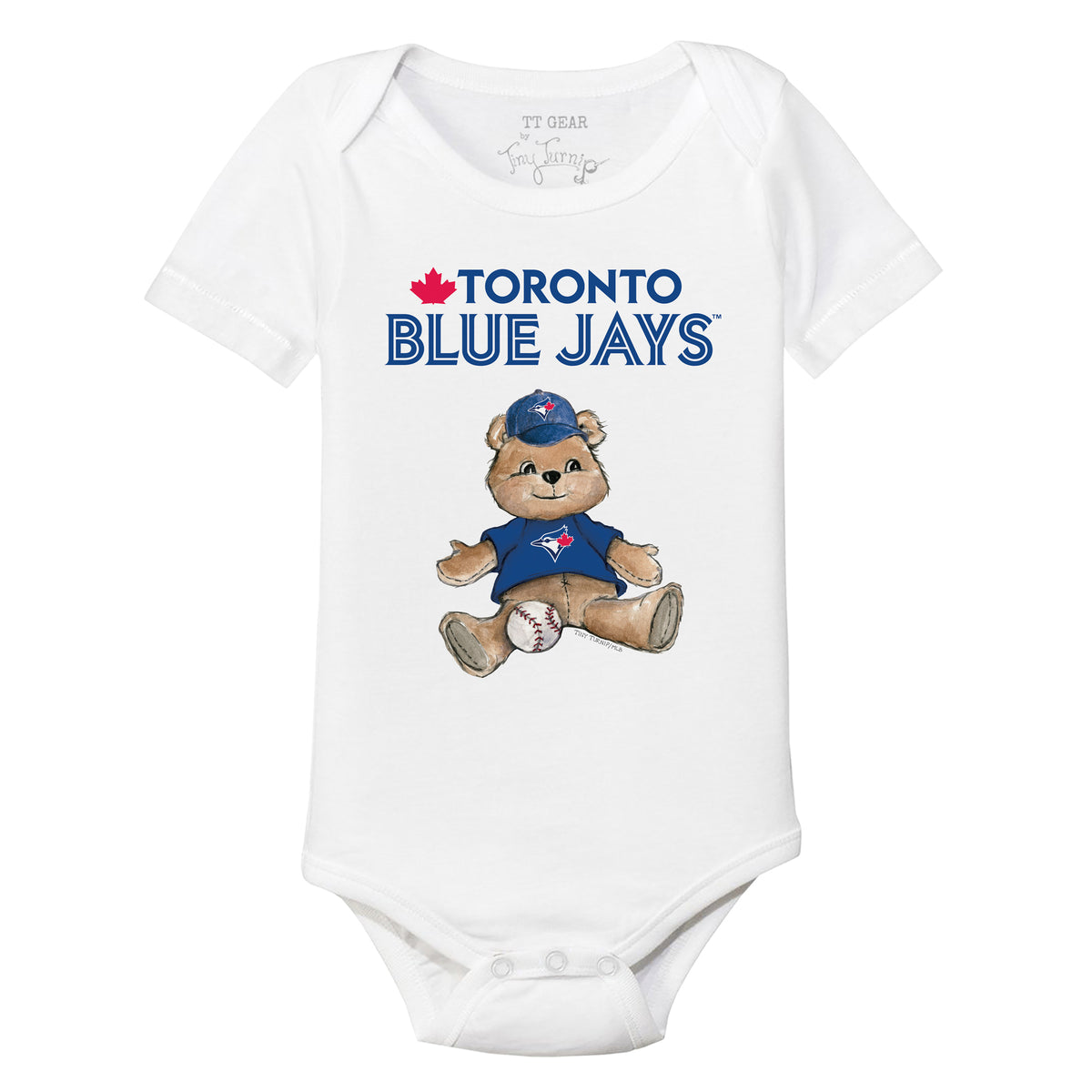 Toronto Blue Jays Boy Teddy Short Sleeve Snapper