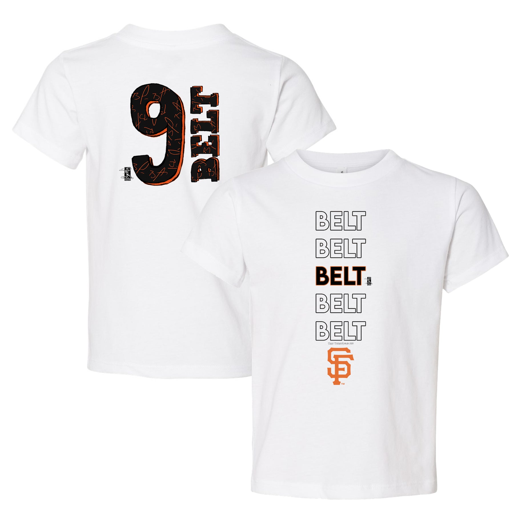 San Francisco Giants Brandon Belt Stacked Tee Shirt