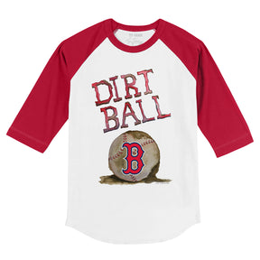 Boston Red Sox Dirt Ball 3/4 Red Sleeve Raglan