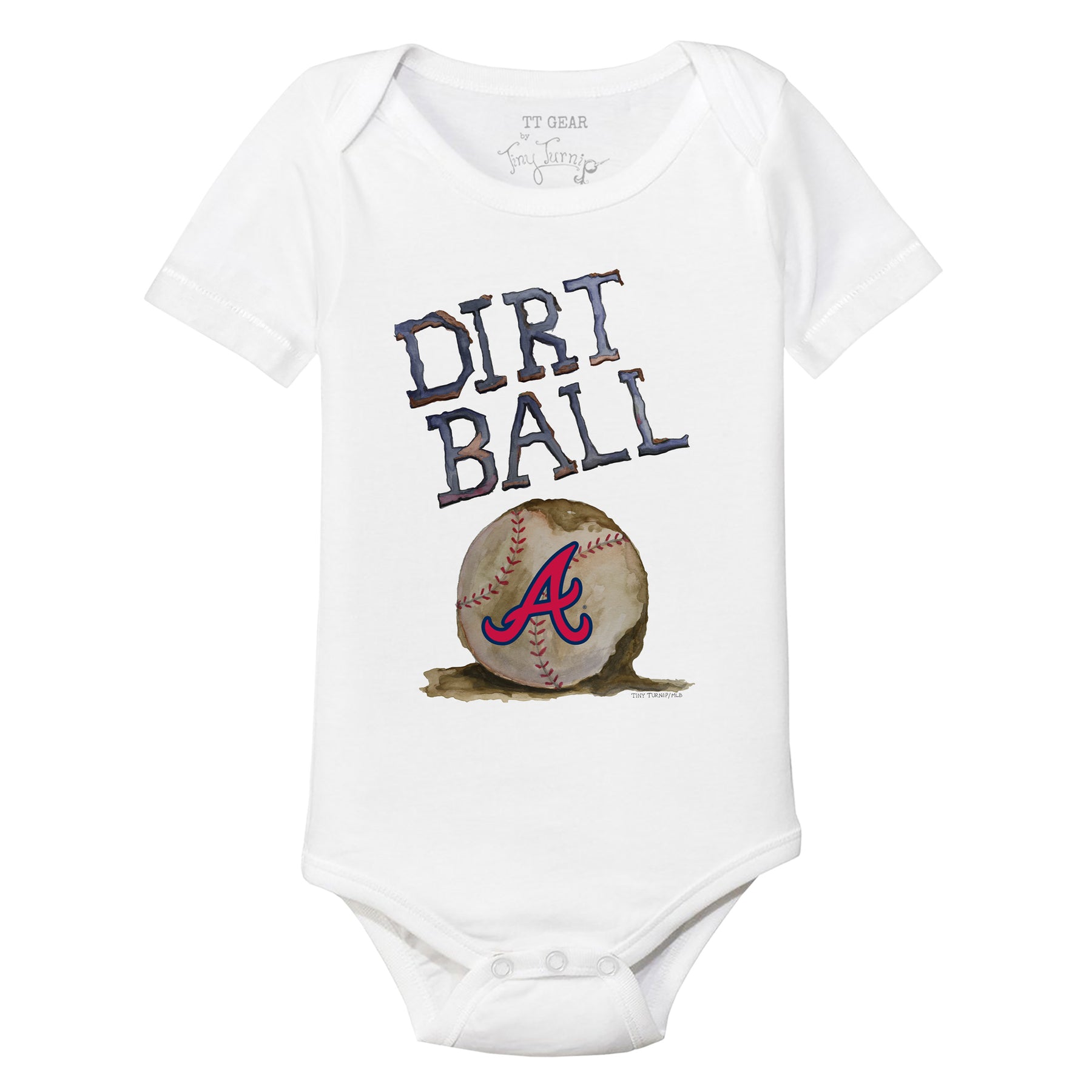 Atlanta Braves Dirt Ball Short Sleeve Snapper