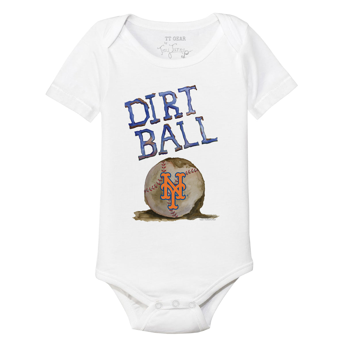 New York Mets Dirt Ball Short Sleeve Snapper