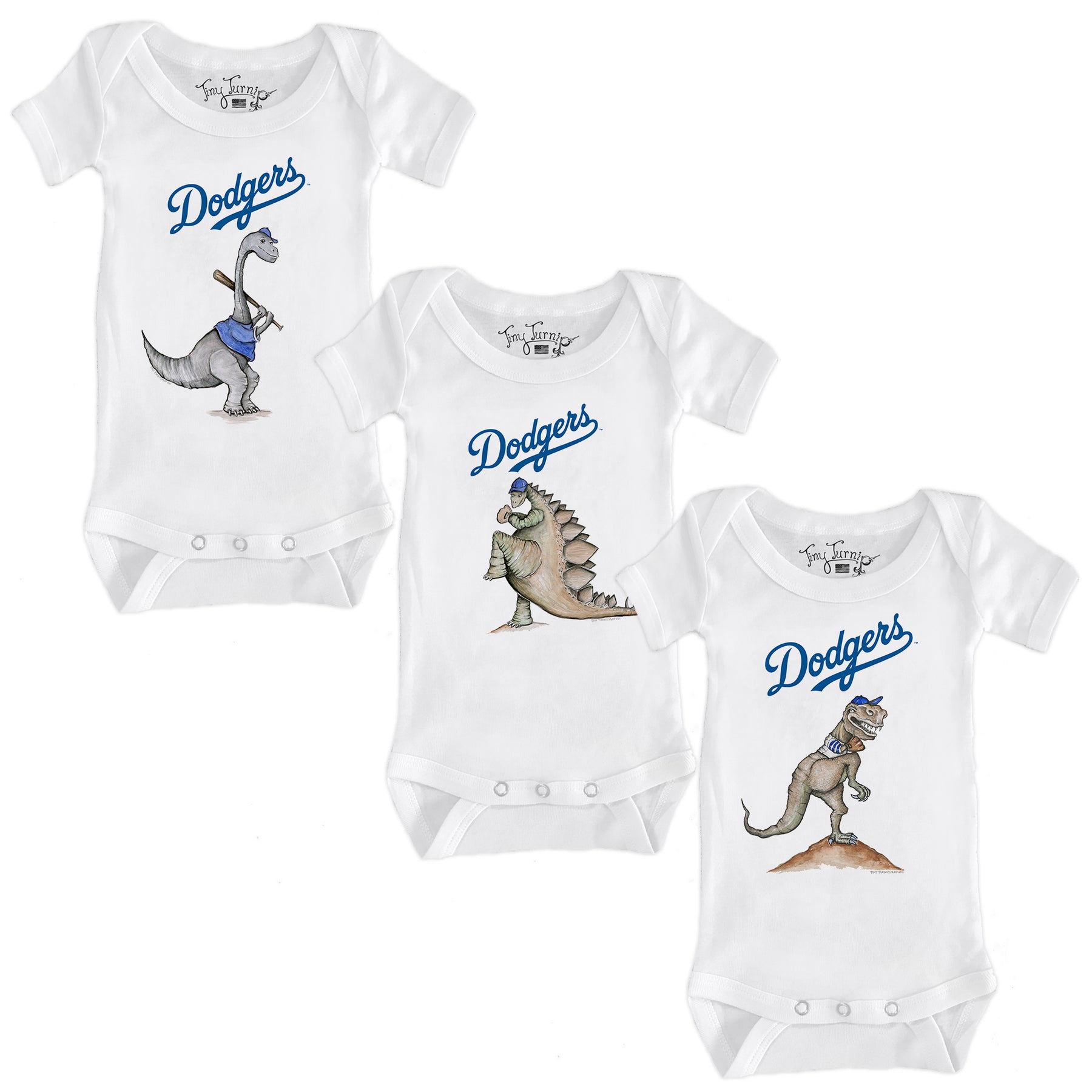 Los Angeles Dodgers Dino Short Sleeve Snapper Bundle