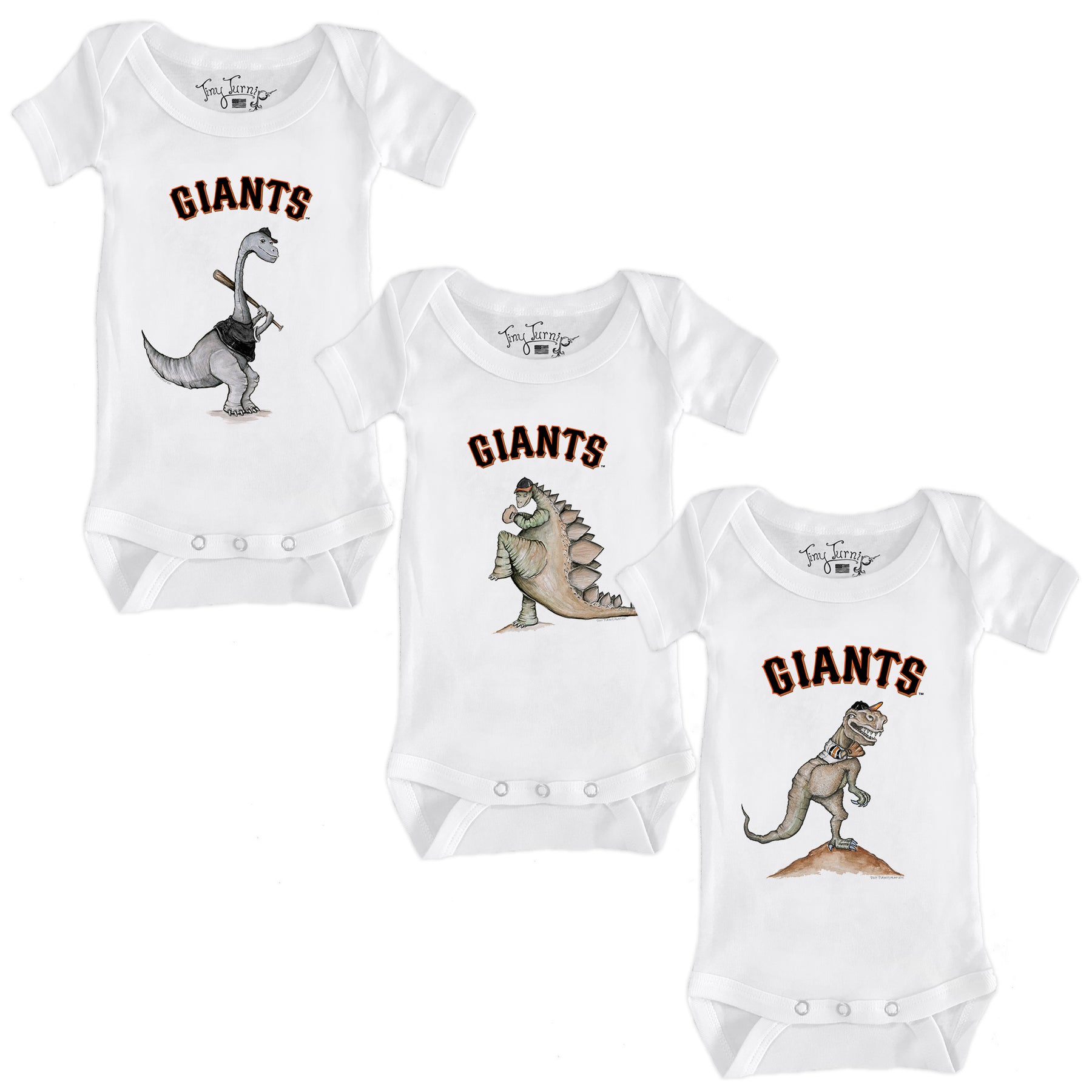 San Francisco Giants Dino Short Sleeve Snapper Bundle