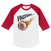 St. Louis Cardinals Fastball 3/4 Red Sleeve Raglan