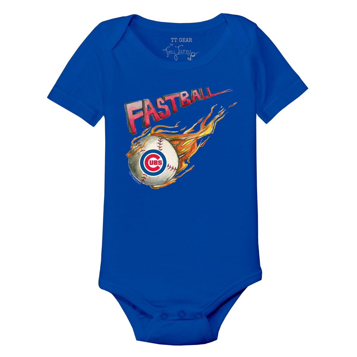 Chicago Cubs Fastball Short Sleeve Snapper