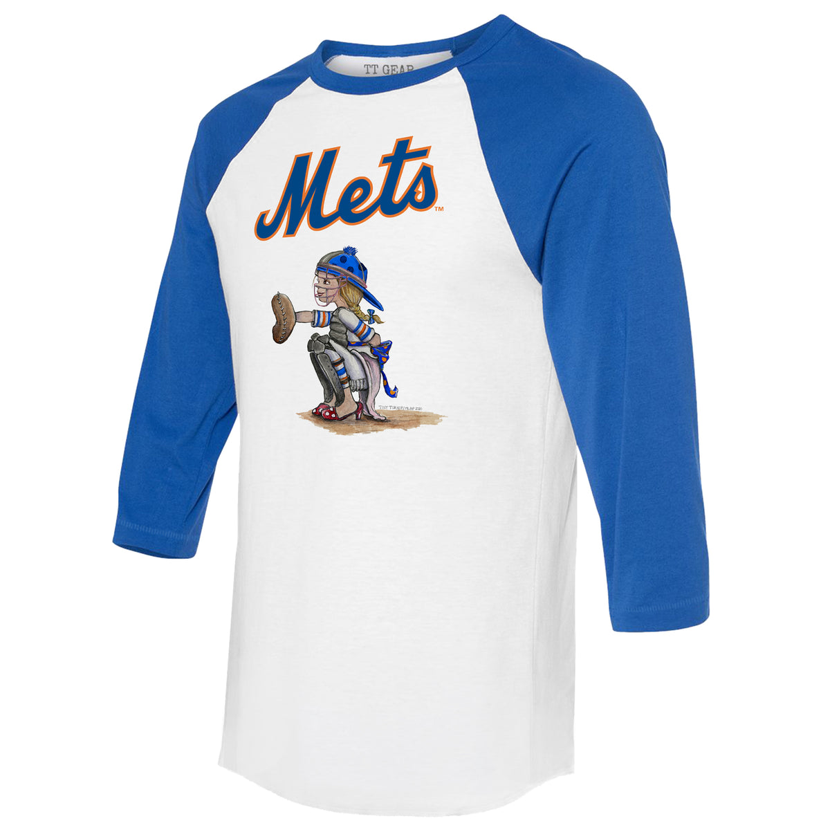 New York Mets Kate the Catcher 3/4 Royal Blue Sleeve Raglan