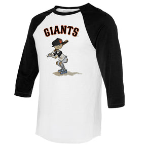 San Francisco Giants Slugger 3/4 Black Sleeve Raglan
