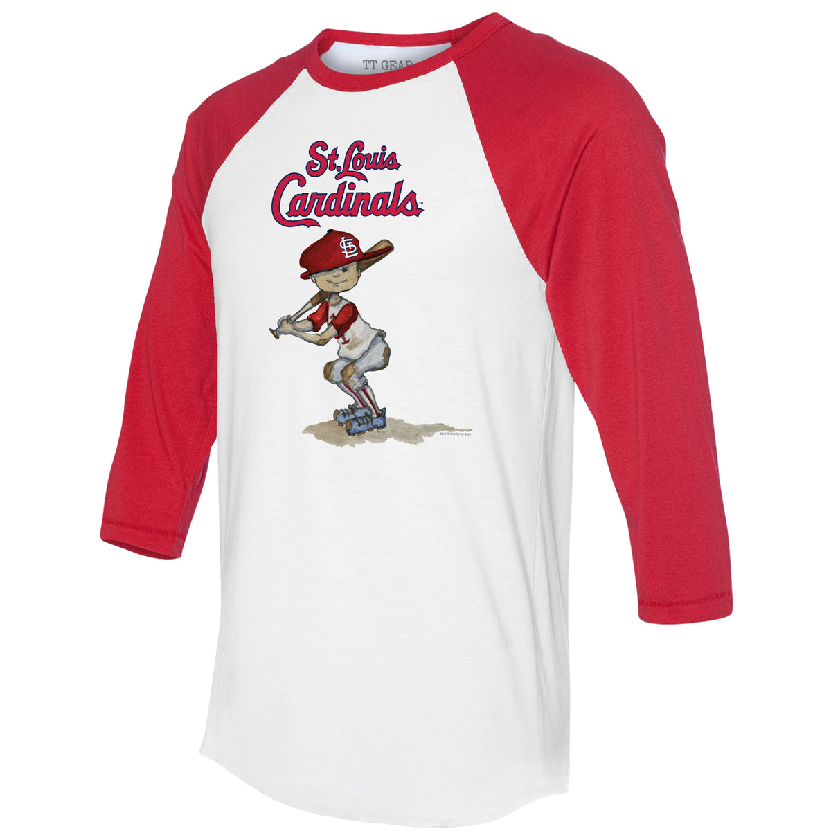 Lids St. Louis Cardinals Tiny Turnip Youth Baseball Flag 3/4-Sleeve Raglan  T-Shirt - White/Red