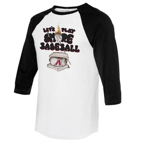 Arizona Diamondbacks S'mores 3/4 Black Sleeve Raglan