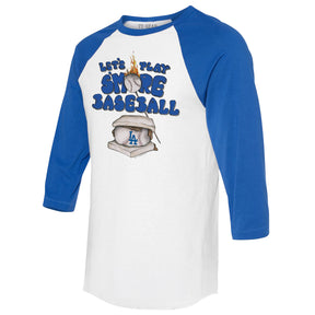 Los Angeles Dodgers S'mores 3/4 Royal Blue Sleeve Raglan