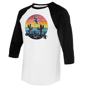 Chicago White Sox Spring Training 2023 3/4 Black Sleeve Raglan