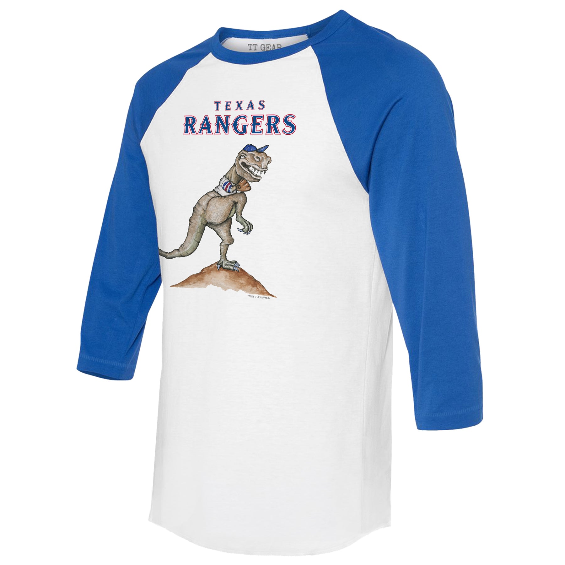 Texas Rangers TT Rex 3/4 Royal Blue Sleeve Raglan