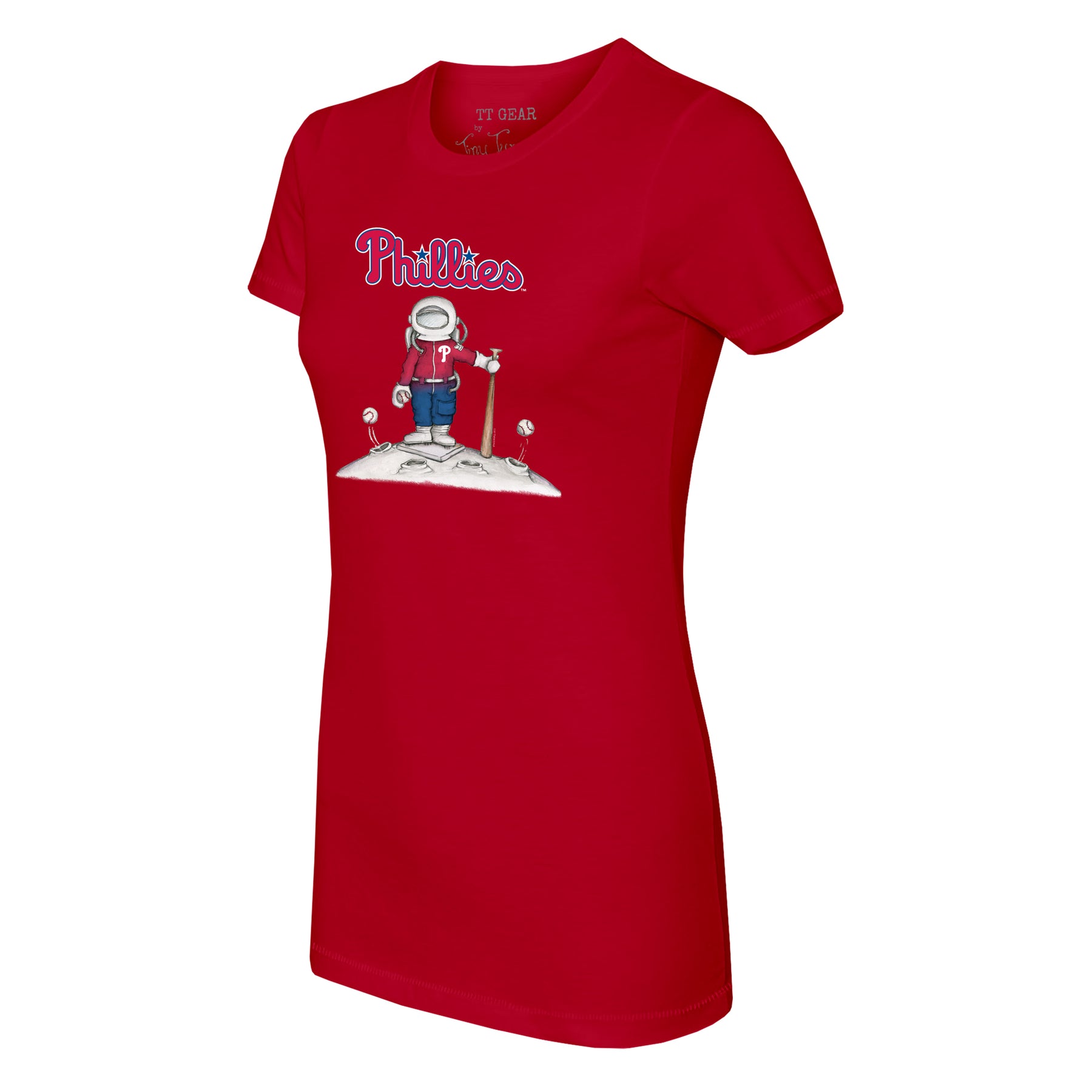 Tiny Turnip Philadelphia Phillies TT Rex Tee Shirt Women's XL / Red