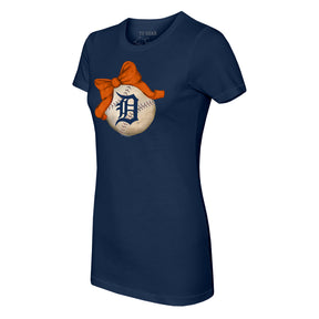 Detroit Tigers Baseball Bow Tee Shirt