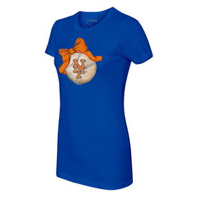 New York Mets Baseball Bow Tee Shirt