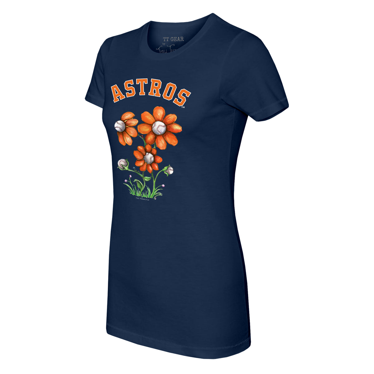 Houston Astros Blooming Baseballs Tee Shirt
