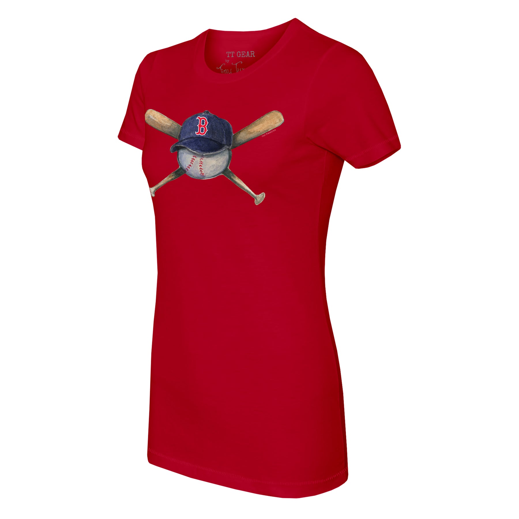 Atlanta Braves Hat Crossbats Tee Shirt Women's 3XL / Navy Blue