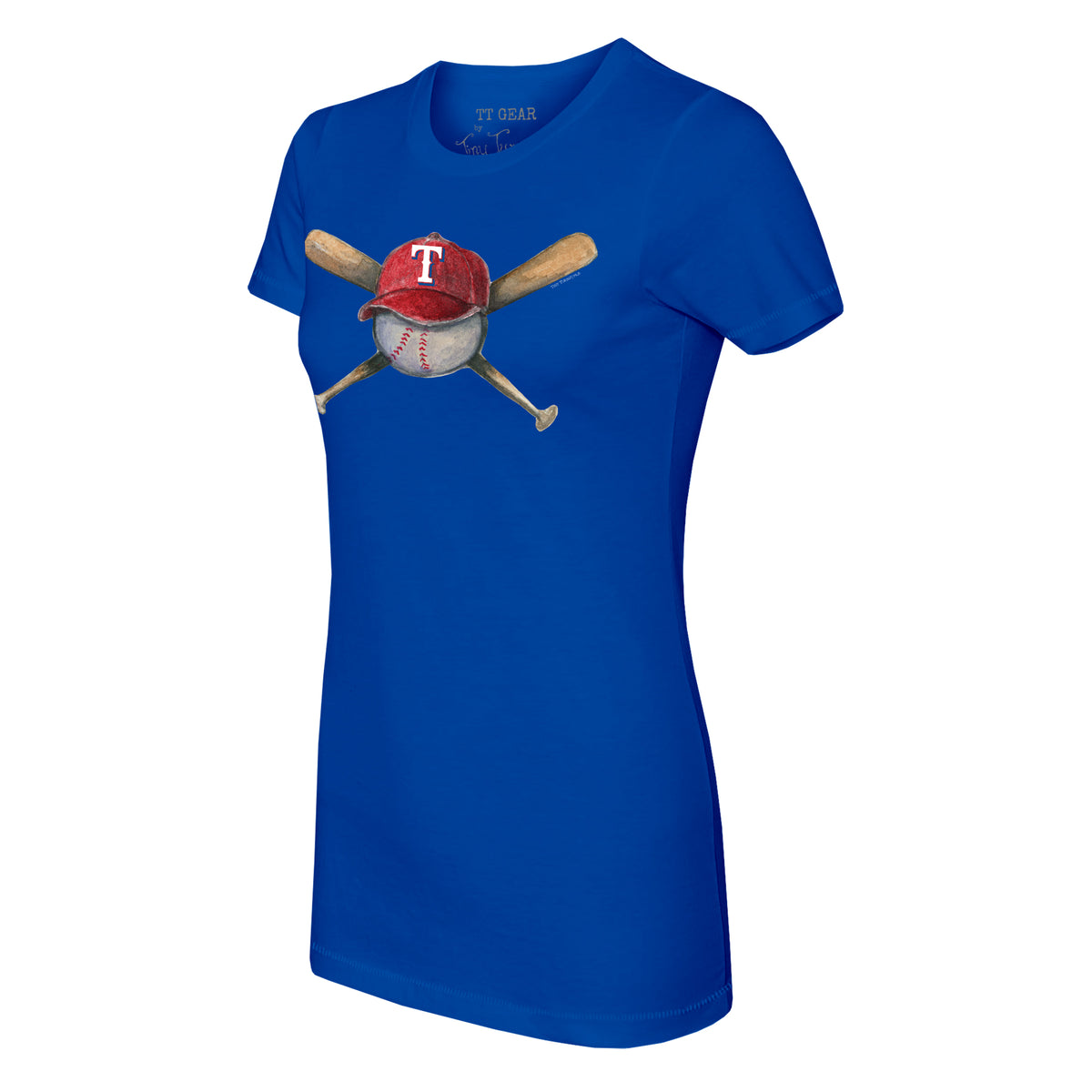 Lids Texas Rangers Tiny Turnip Women's I Love Dad T-Shirt - Royal