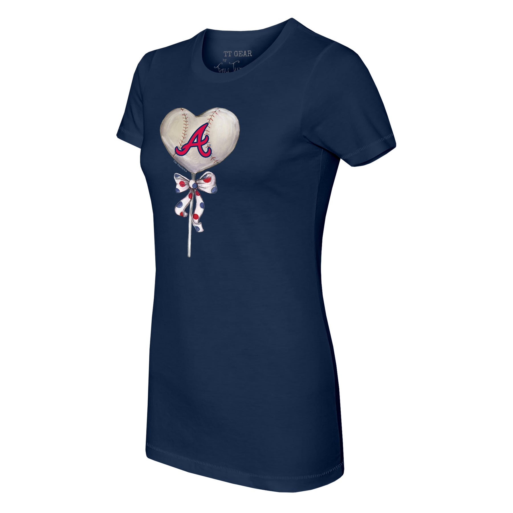 Atlanta Braves Heart Lolly Tee Shirt
