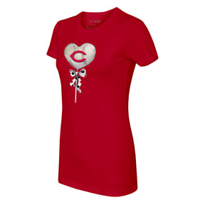 Cincinnati Reds Heart Lolly Tee Shirt