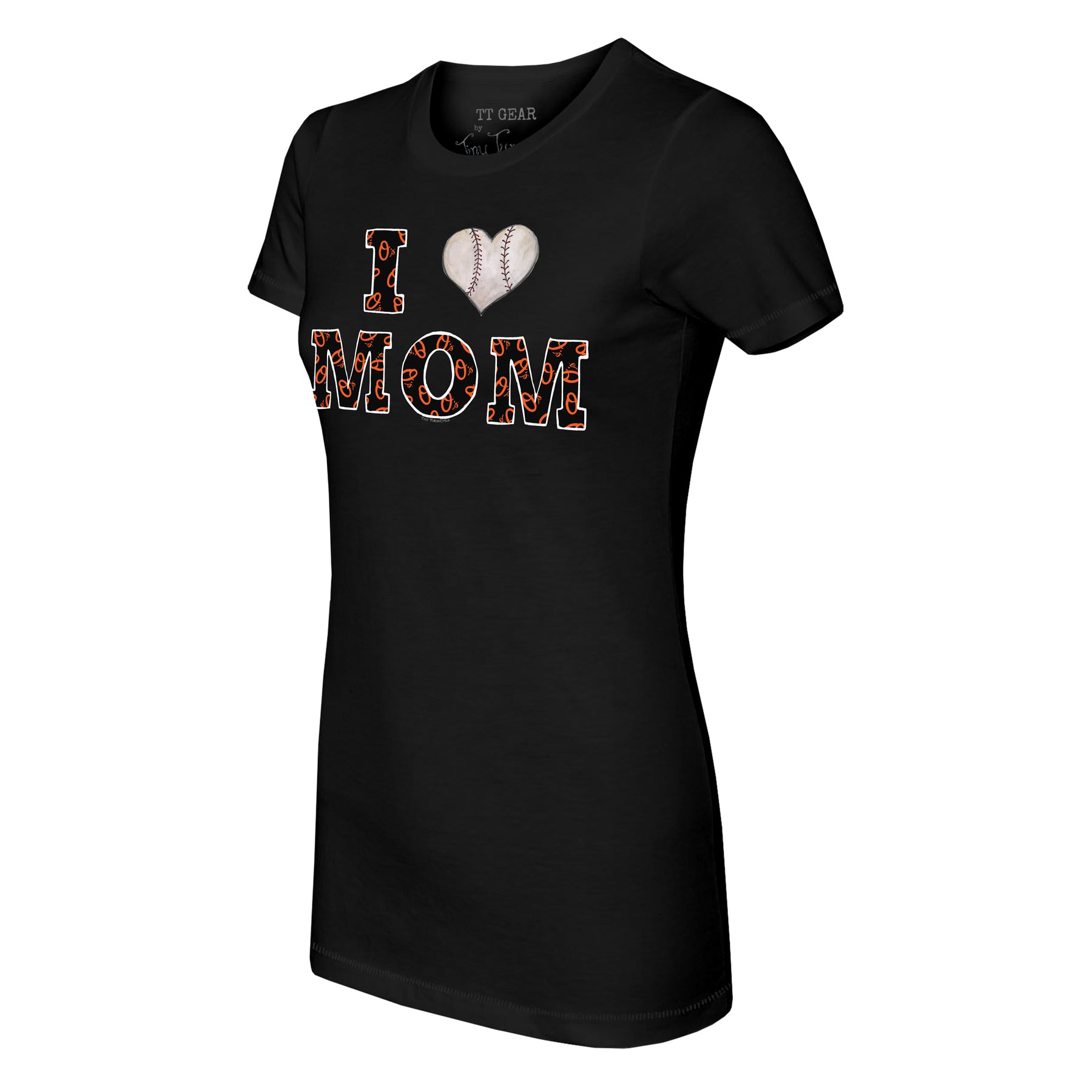 Baltimore Orioles I Love Mom Tee Shirt Women's Medium / White