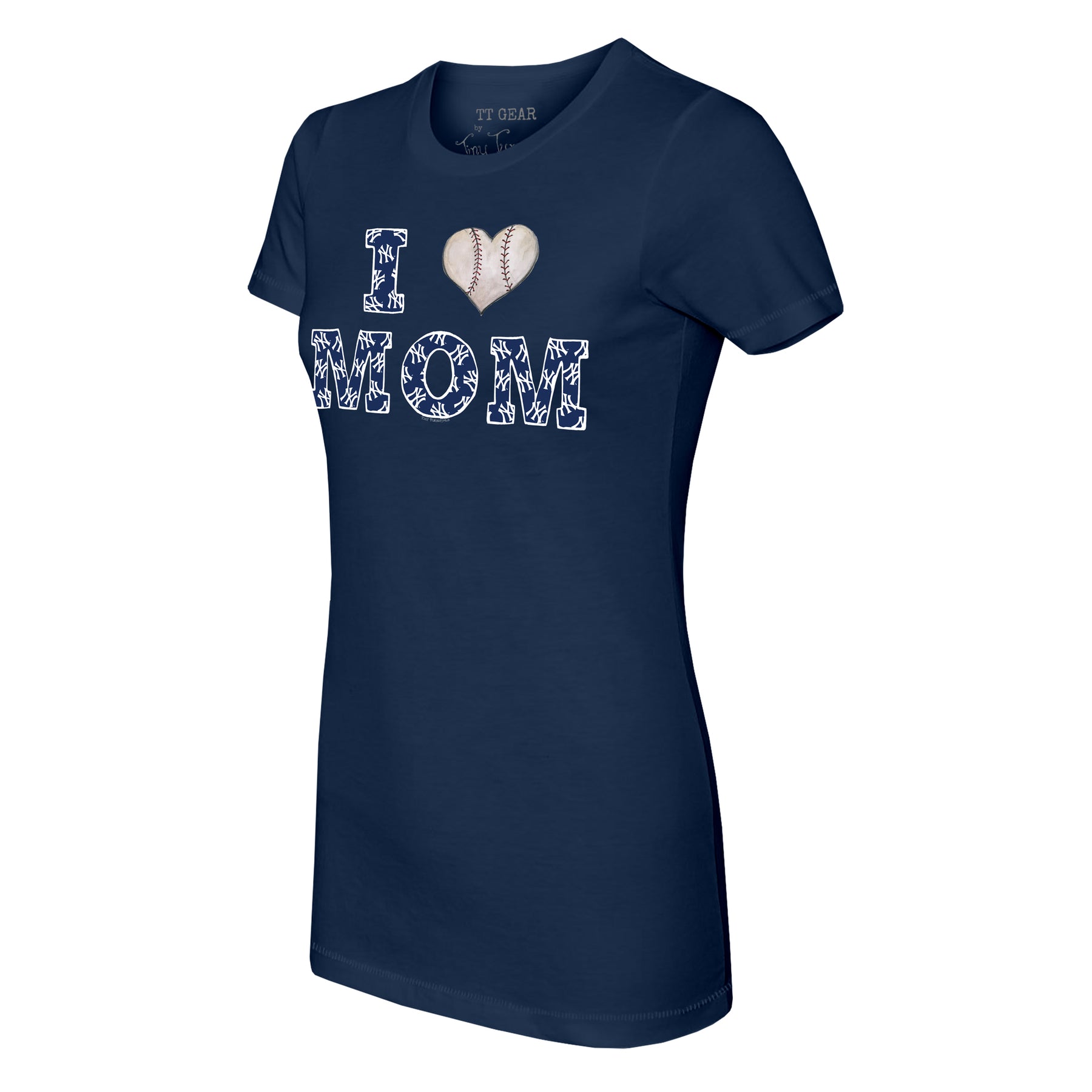 New York Yankees I Love Mom Tee Shirt Women's Small / White