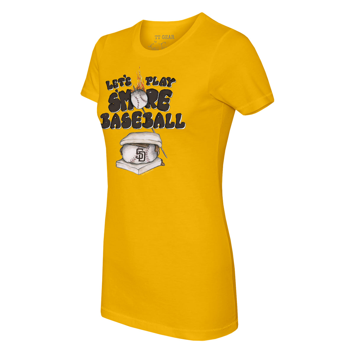 Lids San Diego Padres Tiny Turnip Women's Peace Love Baseball T-Shirt -  White