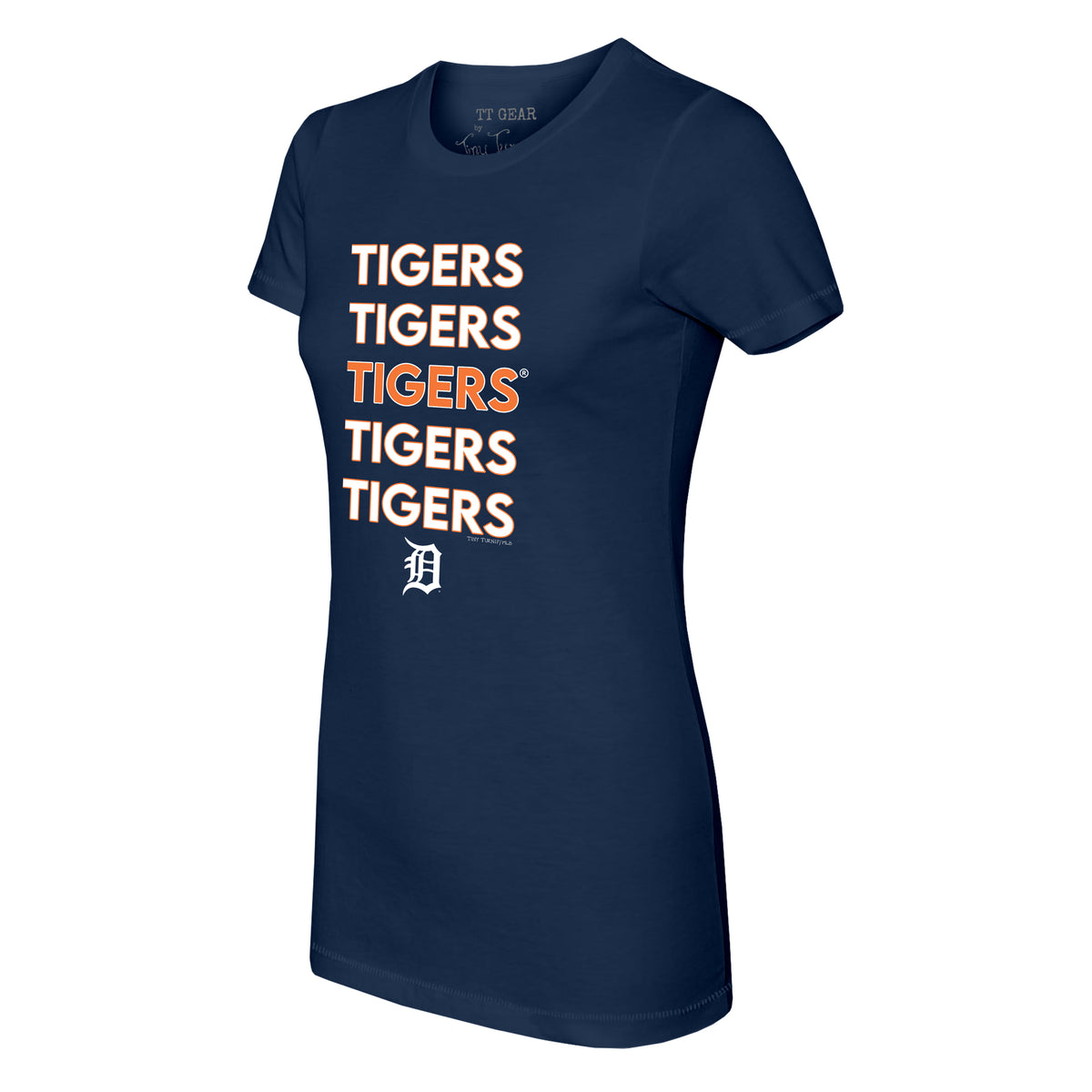 Detroit Tigers Stacked Tee Shirt