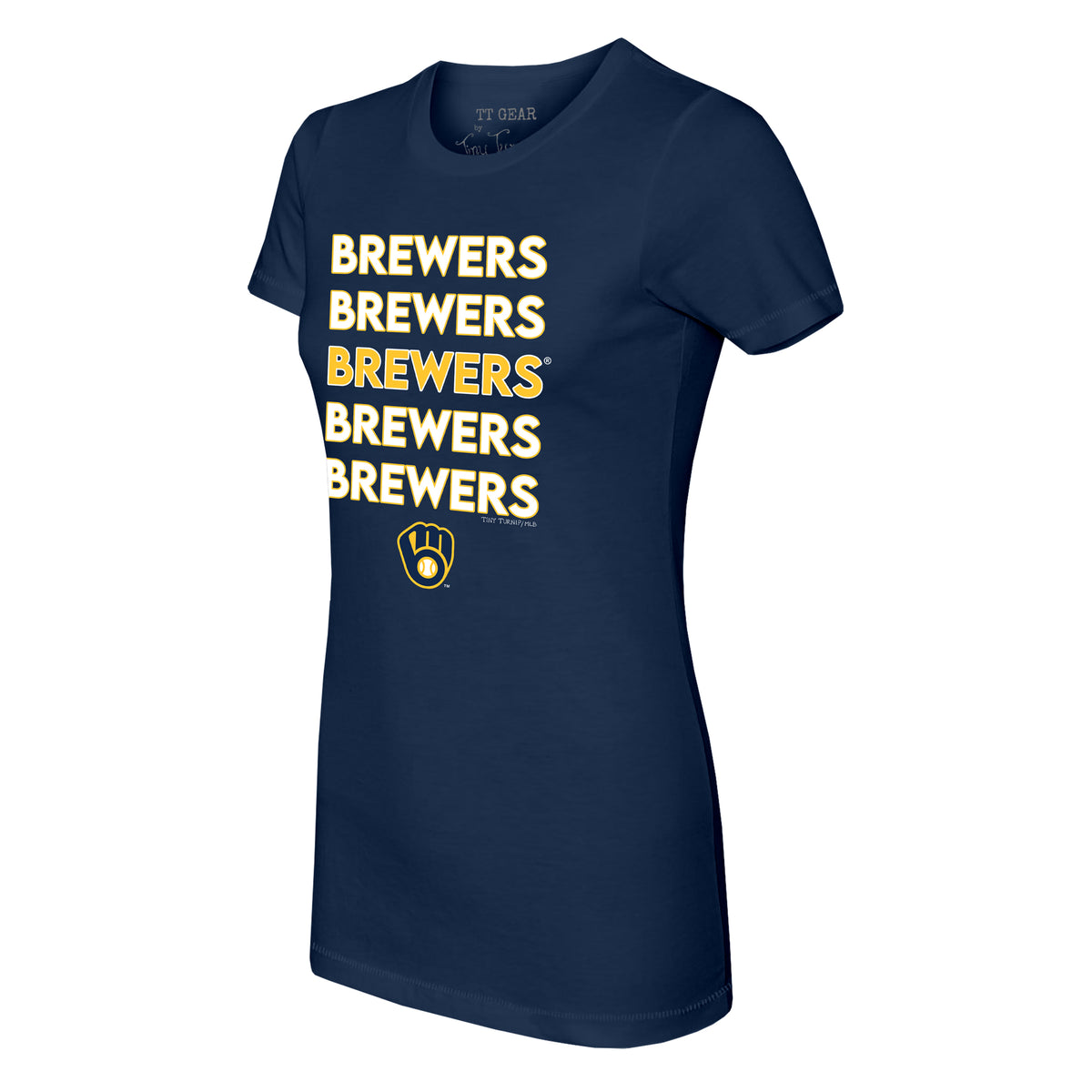 Milwaukee Brewers Stacked Tee Shirt