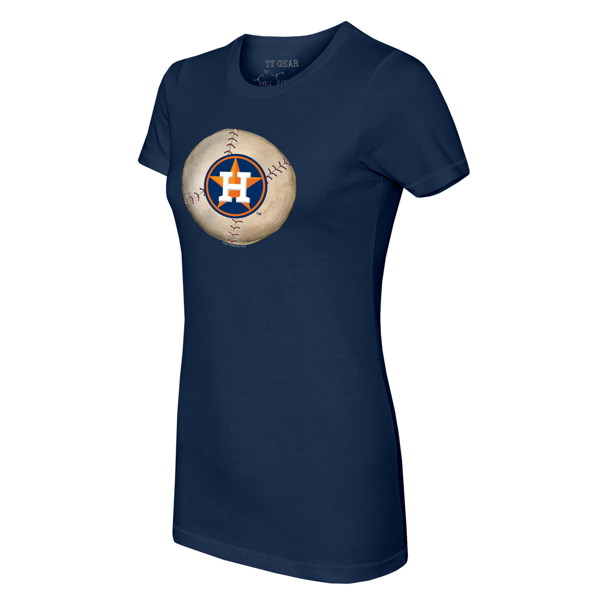 Lids Houston Astros Tiny Turnip Girls Toddler State Outline Fringe T-Shirt  - Navy