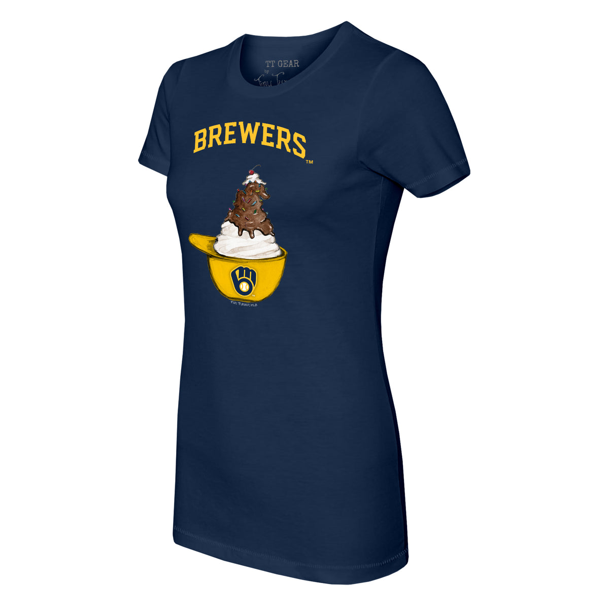 Milwaukee Brewers Sundae Helmet Tee Shirt