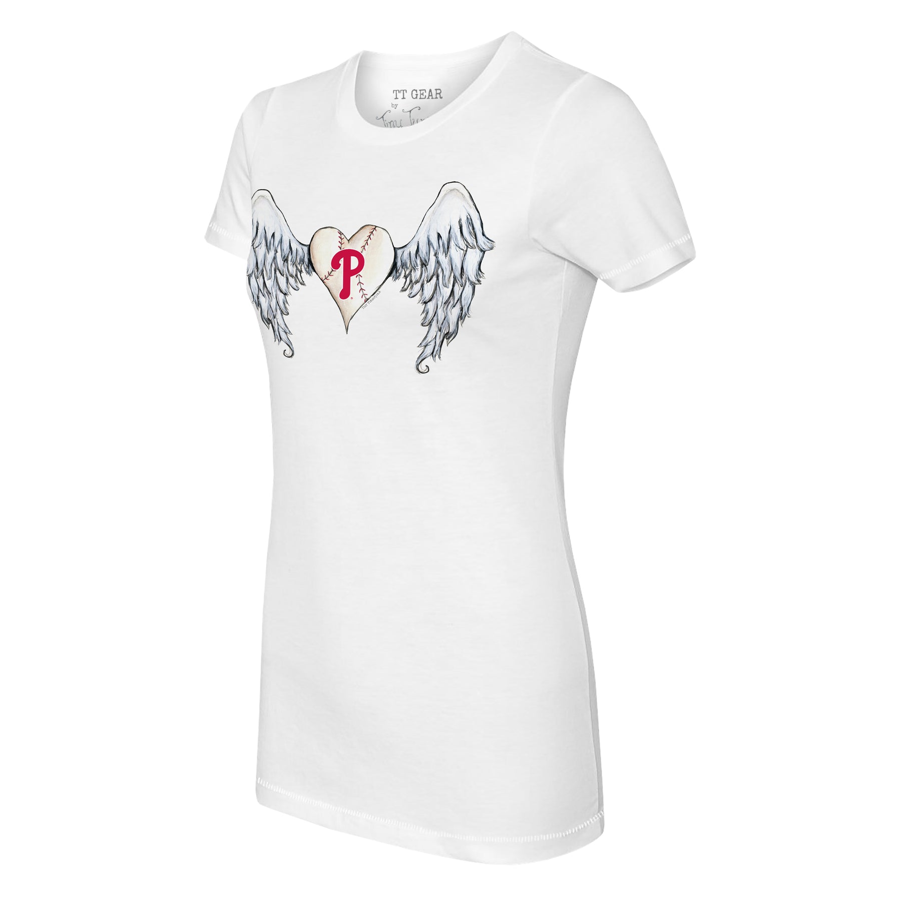 Lids Philadelphia Phillies Tiny Turnip Women's Babes 3/4-Sleeve Raglan T- Shirt - White/Red