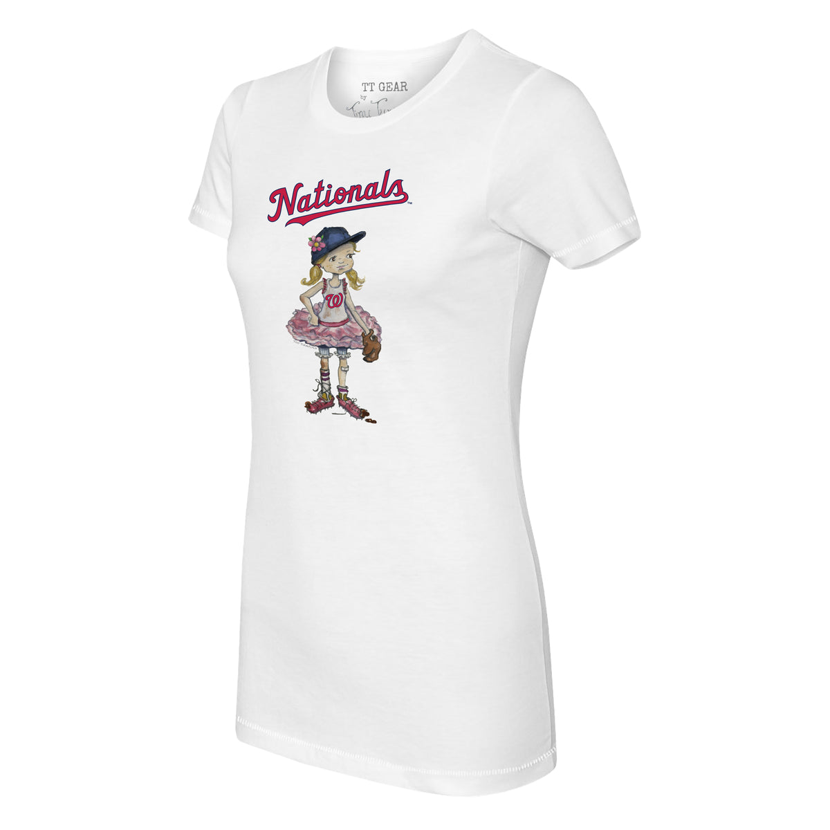 Women's Tiny Turnip Navy Milwaukee Brewers Base Stripe T-Shirt Size: Extra Large