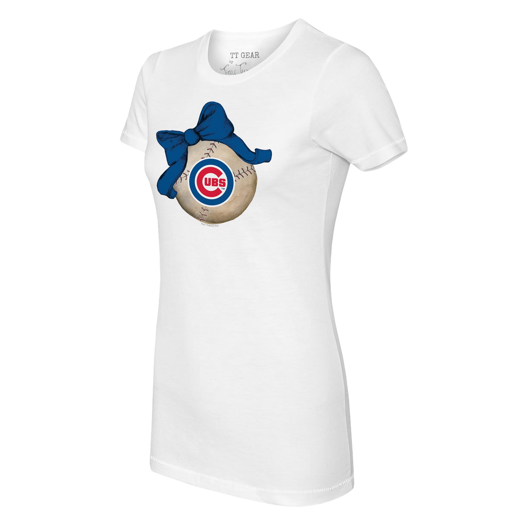 Chicago Cubs Baseball Bow Tee Shirt