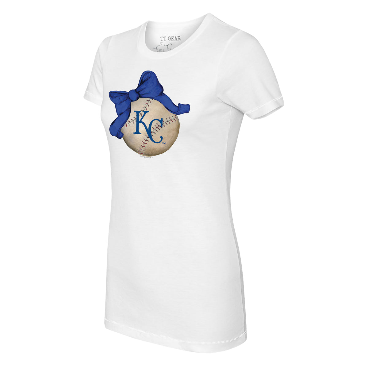 Kansas City Royals Baseball Bow Tee Shirt