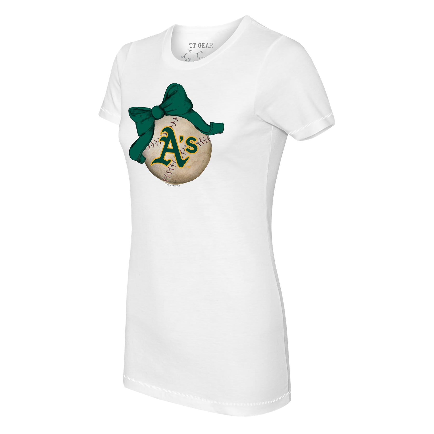 Oakland Athletics Baseball LOVE Tee Shirt Tiny Turnip