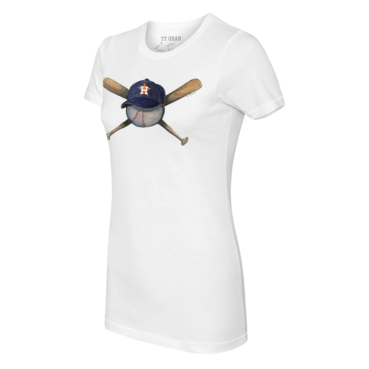 Lids Houston Astros Tiny Turnip Youth Baseball Tear 3/4-Sleeve Raglan T- Shirt - White/Navy