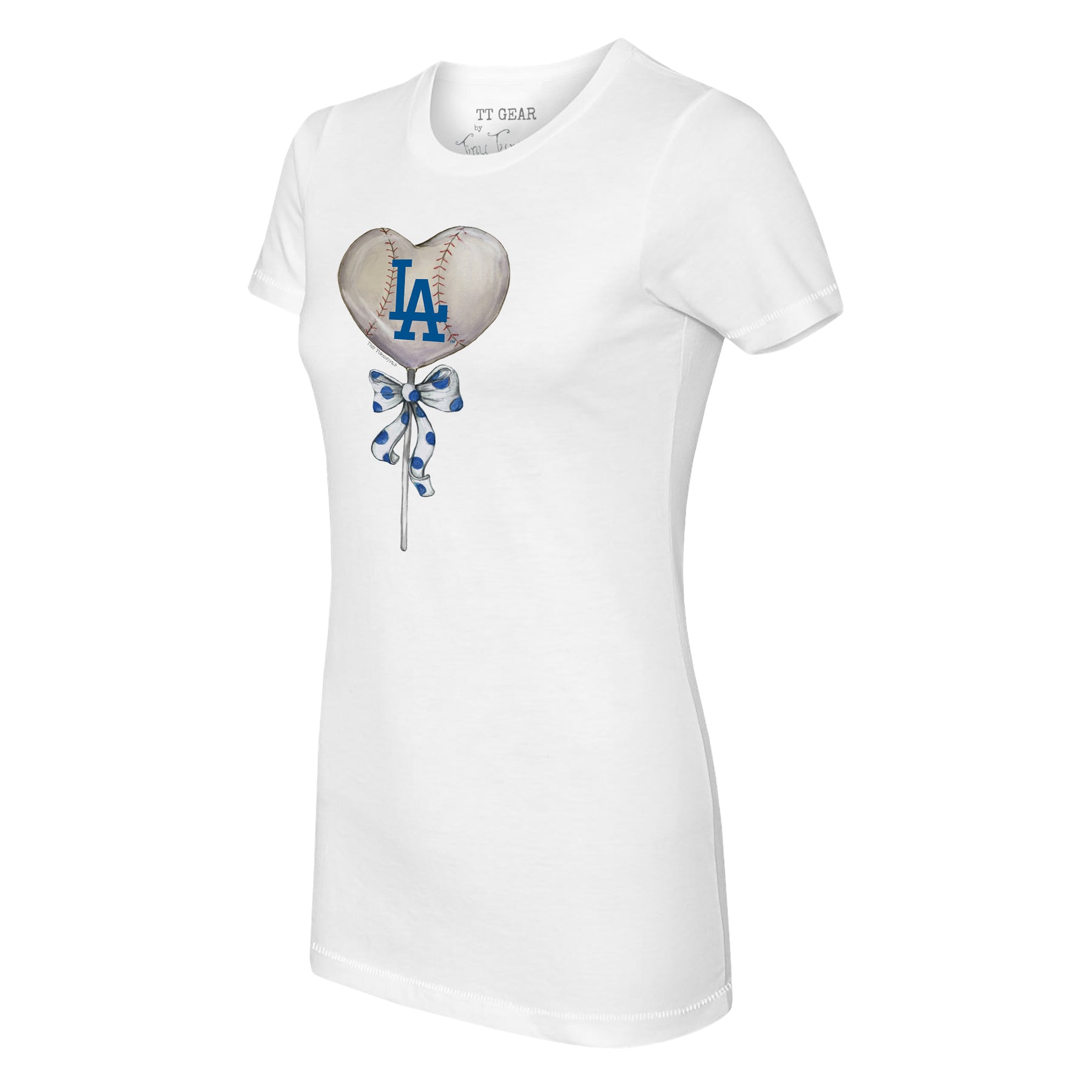 Los Angeles Dodgers Heart Lolly Tee Shirt Women's XS / Royal Blue