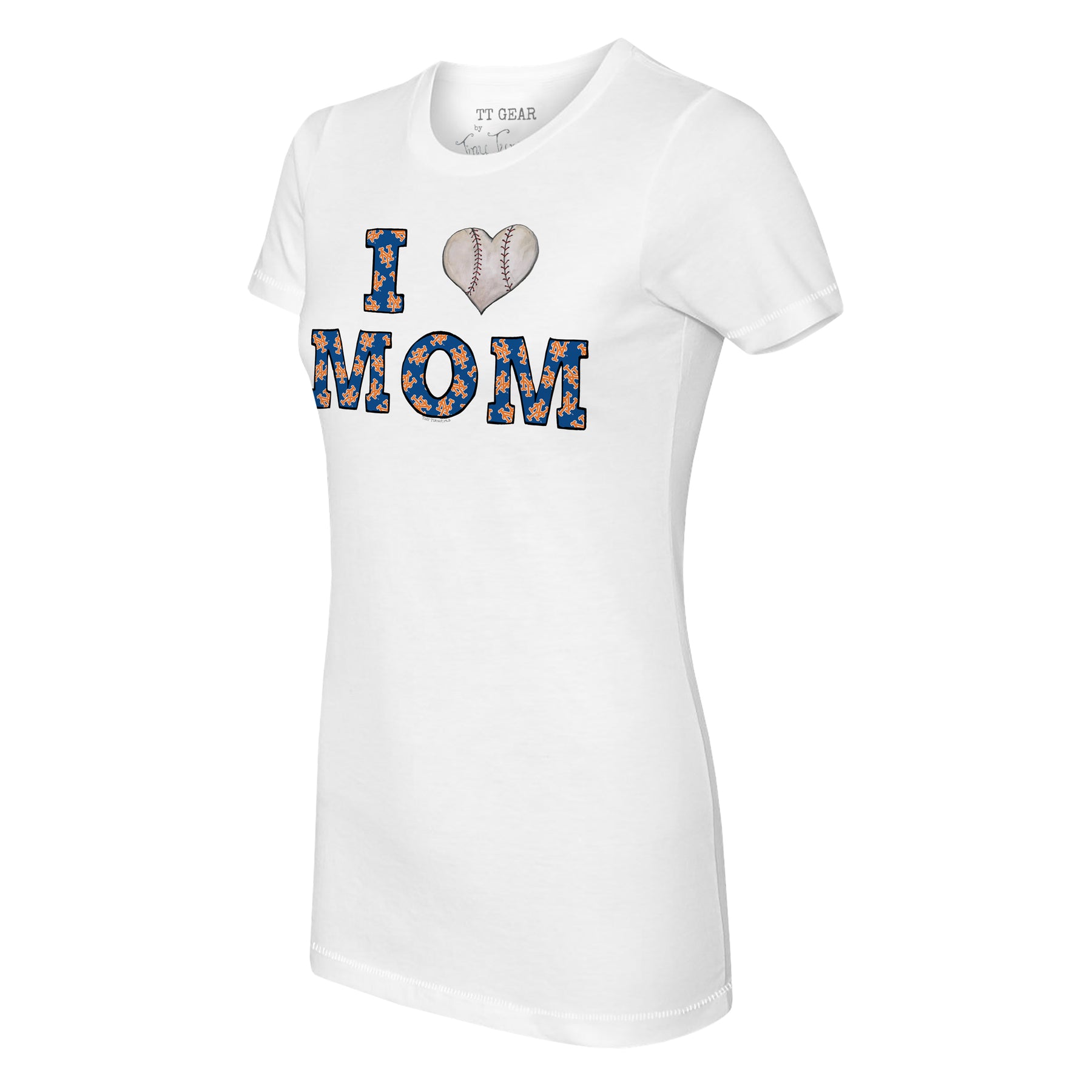 New York Yankees I Love Mom Tee Shirt Women's Large / White